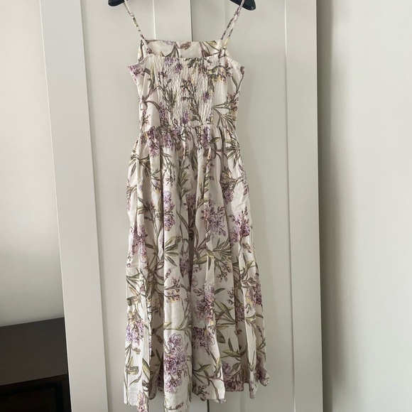 H&M Floral Cotton Midi Dress with Pockets - Picture 4 of 12